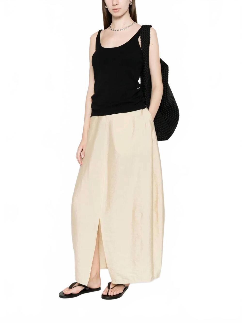 NEW TOTEME parachute skirt in stone